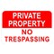 Sign Solutions Usa Private Property No Trespassing 18"X12" Diamond Grade Cubed Reflective (DG3) 080 DCS08DWT1812CUS00096 - alternate 1